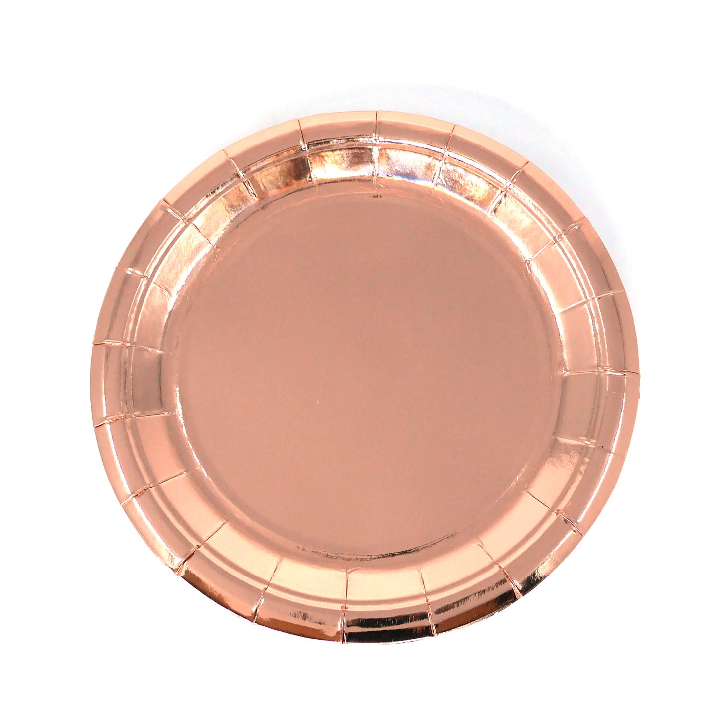 Rose Gold-Colored 7-Inch Paper Plate